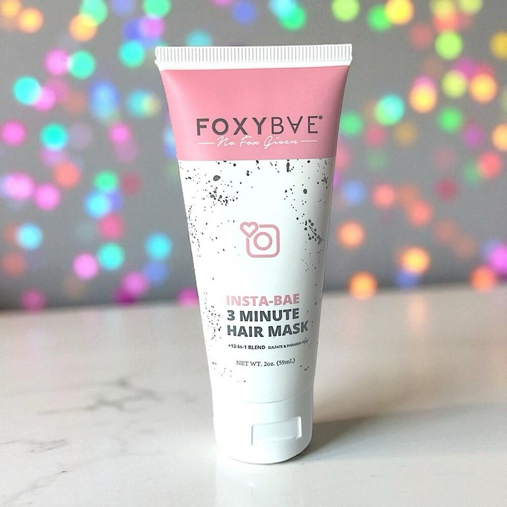 Foxybae Insta-Bae 3 Minute Hair Mask Travel Size NWOB & AUTHENTIC 2 Fl Oz